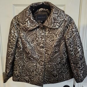 Banana Republic Paisley Blazer in Brown and Tan